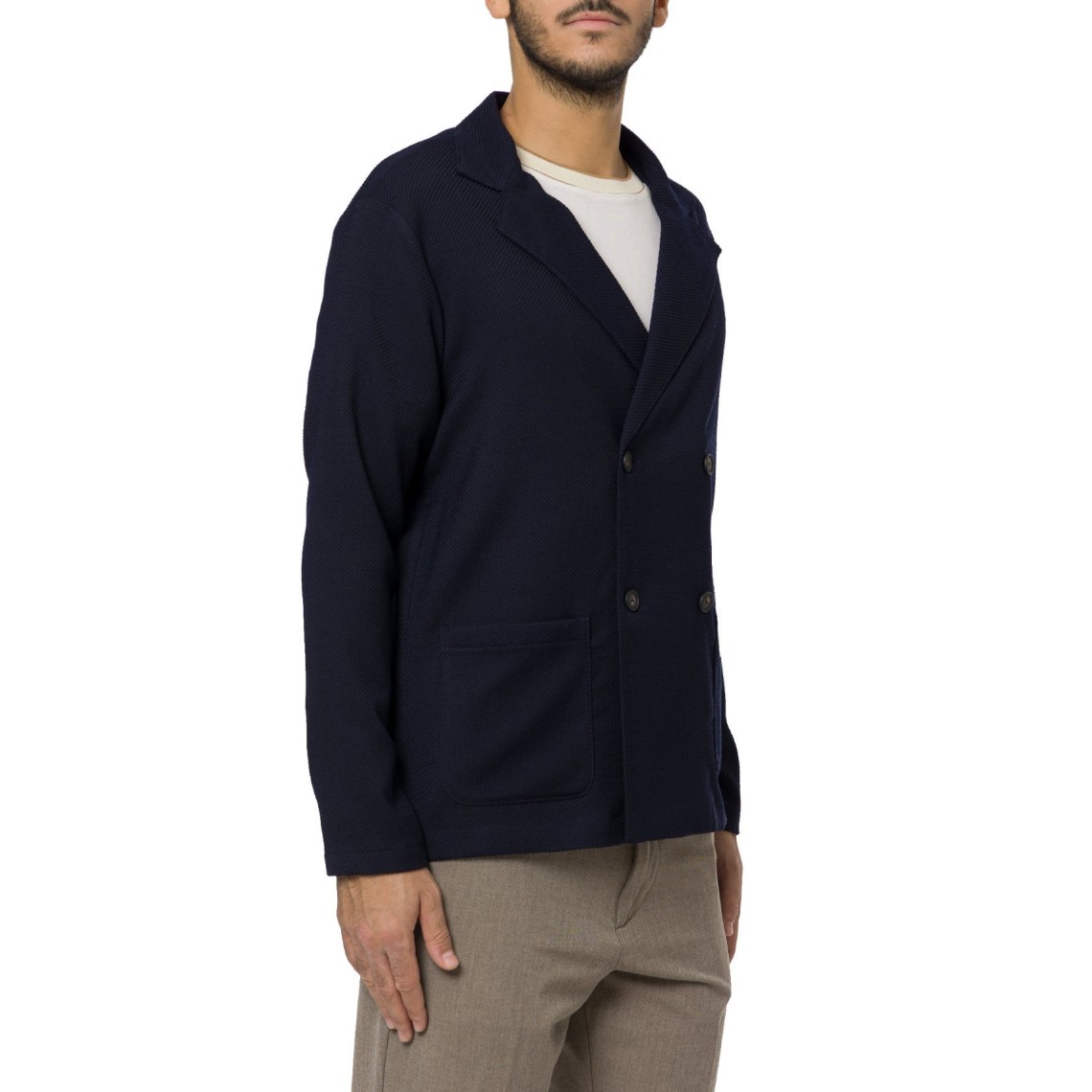 Giacca doppiopetto relaxed fit Boss