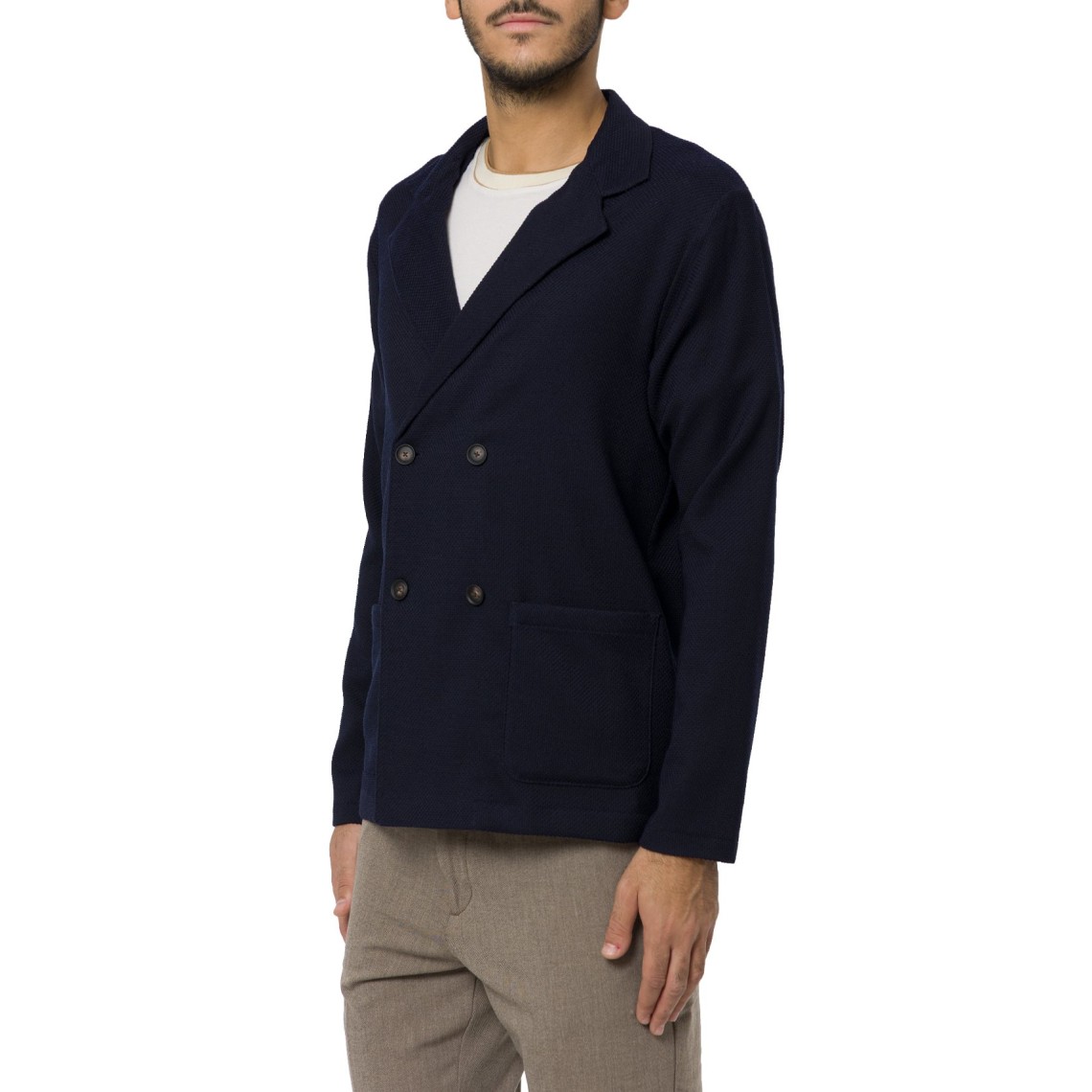 Giacca doppiopetto relaxed fit Boss