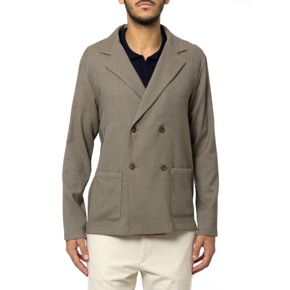 Giacca doppiopetto relaxed fit Boss