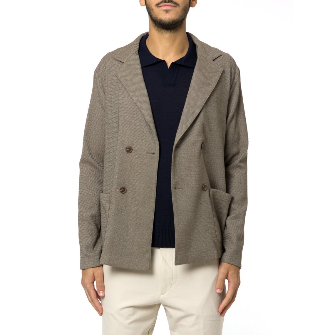 Giacca doppiopetto relaxed fit Boss