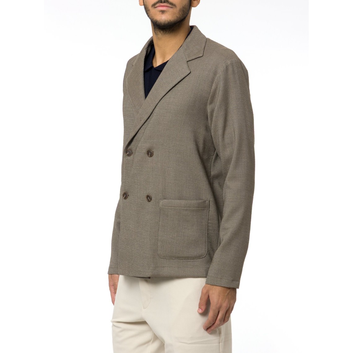 Giacca doppiopetto relaxed fit Boss