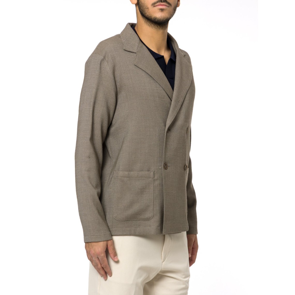 Giacca doppiopetto relaxed fit Boss