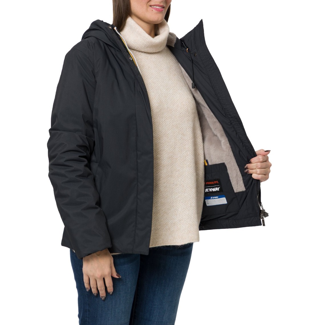 Giubbotto Lil Twill Soft Beaver K-Way