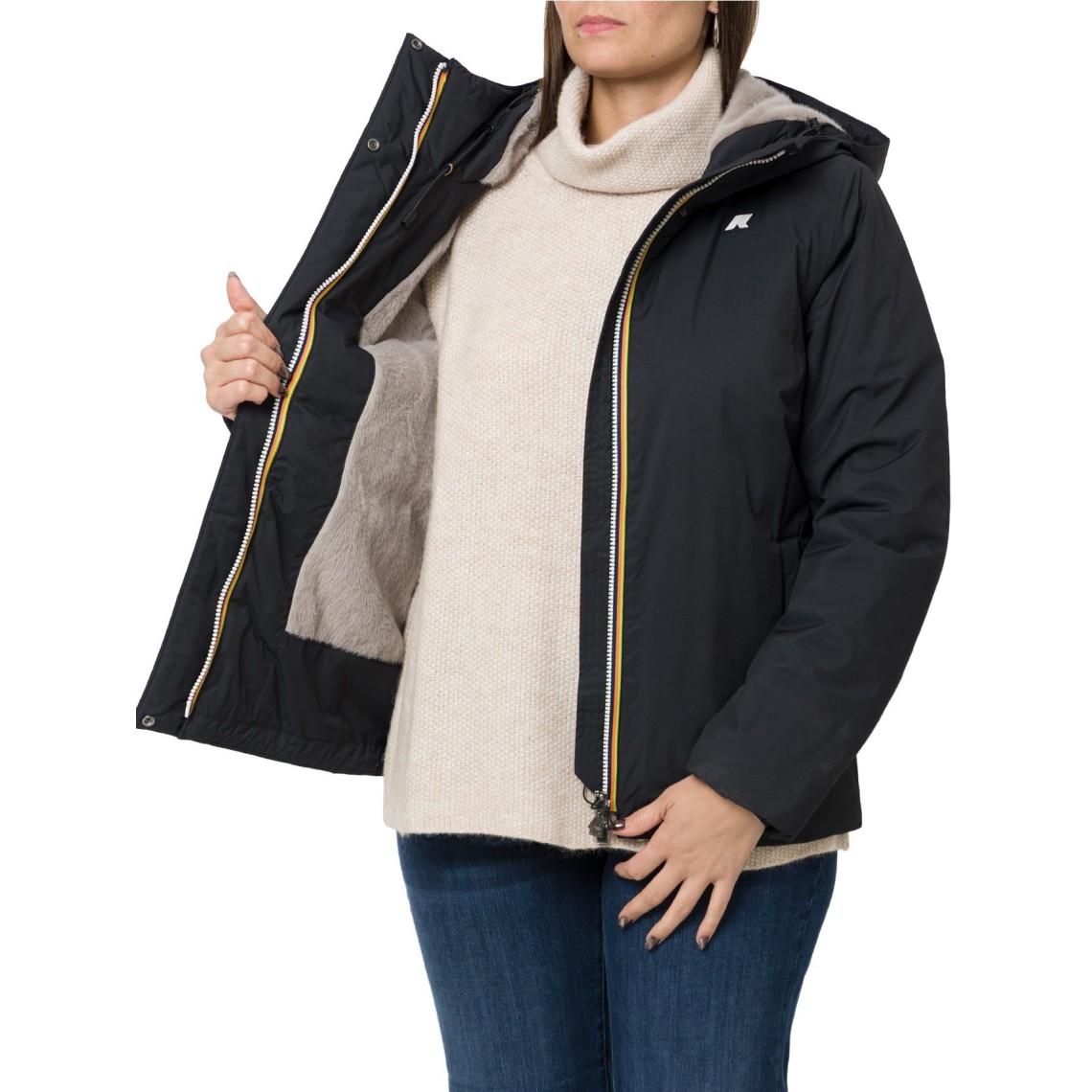 Giubbotto Lil Twill Soft Beaver K-Way