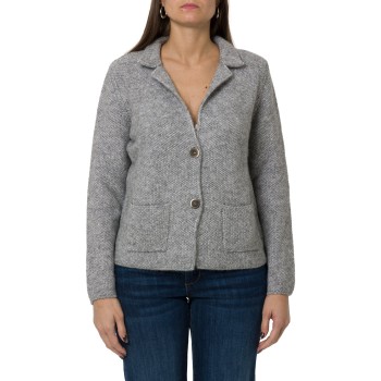 Cardigan Gran Sasso con scollo a V