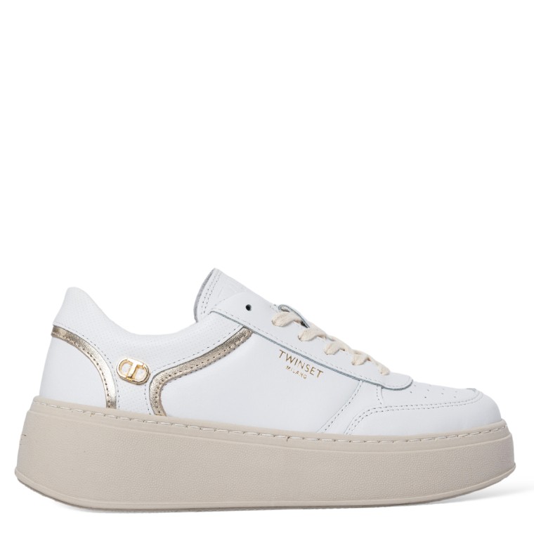 Sneakers platform in pelle Twinset