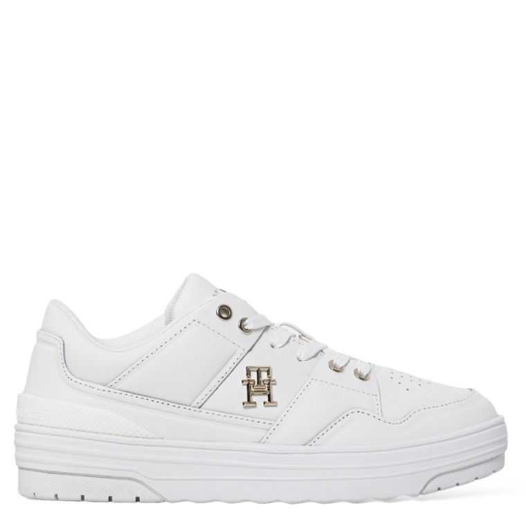 Sneakers in pelle con monogramma Tommy Hilfiger