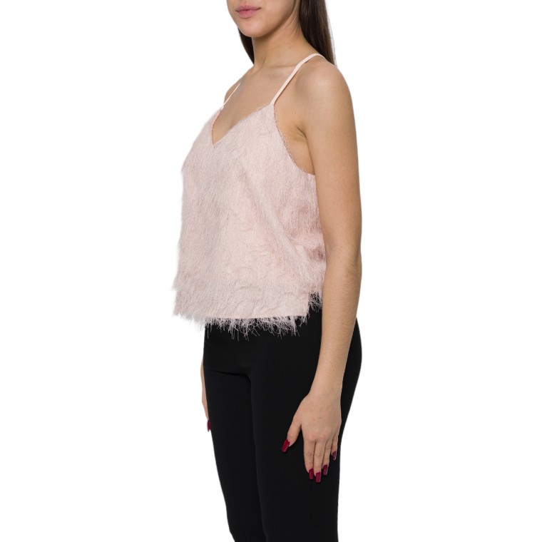 Top con fili effetto piume Twinset