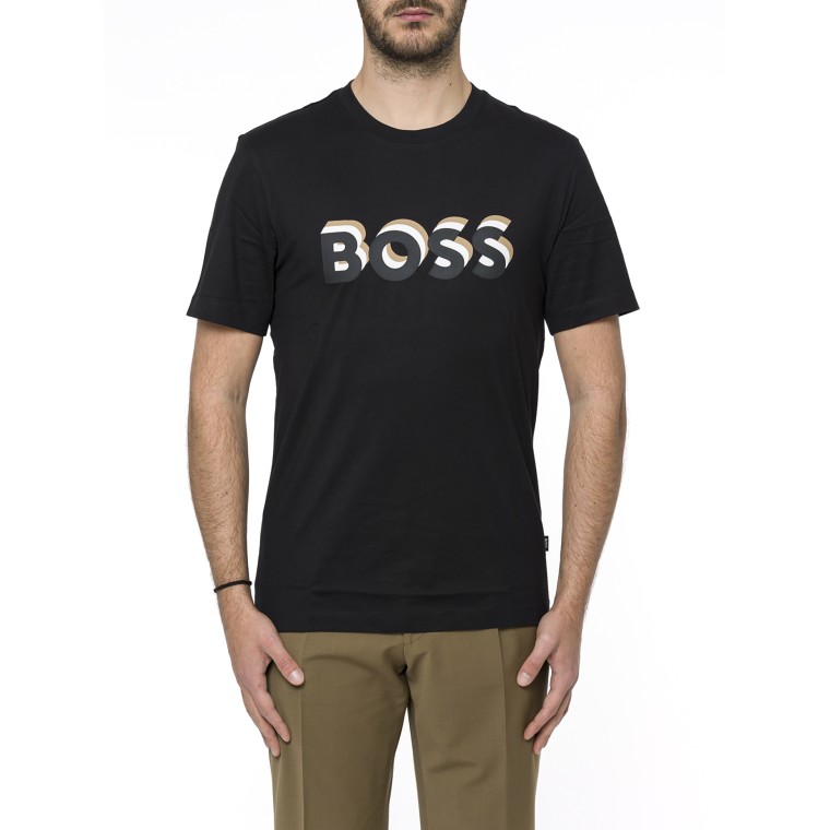 T-shirt con stampa Boss