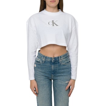 T-shirt crop manica lunga Calvin Klein Jeans