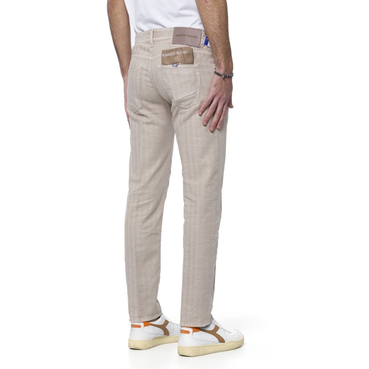 Pantaloni scott in cotone e lino Jacob Cohen