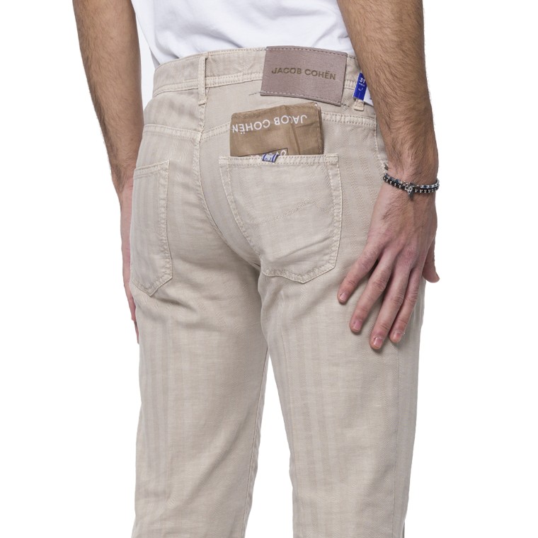 Pantaloni scott in cotone e lino Jacob Cohen