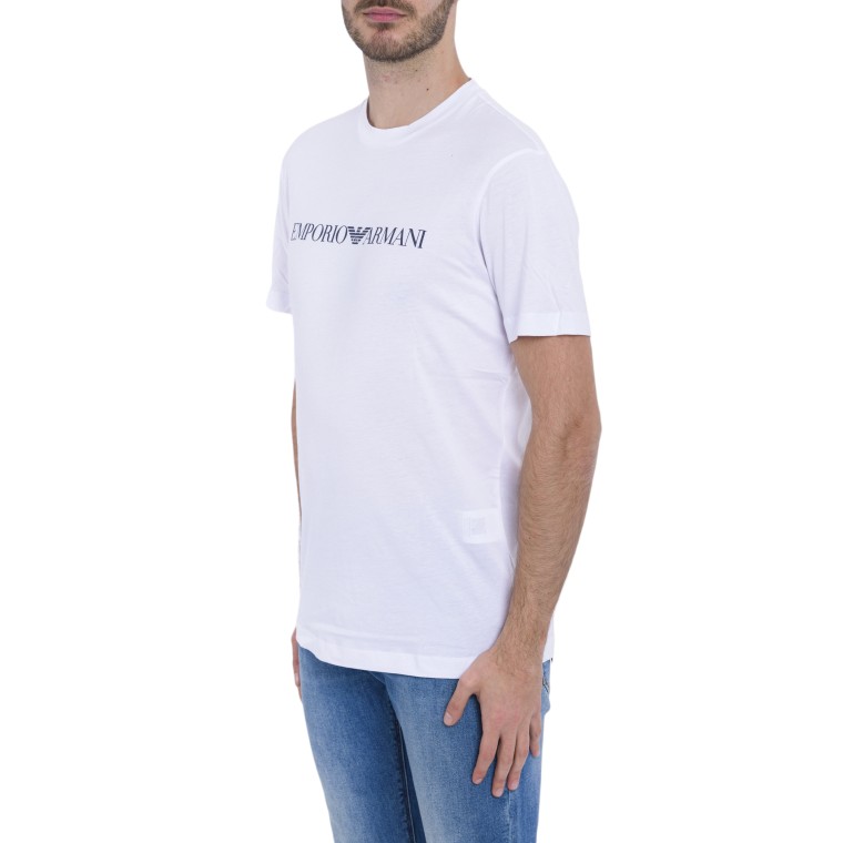 T-shirt Emporio Armani in jersey Pima con stampa logo