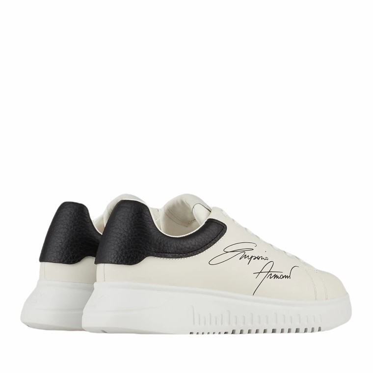 Sneakers in pelle Emporio Armani con logo