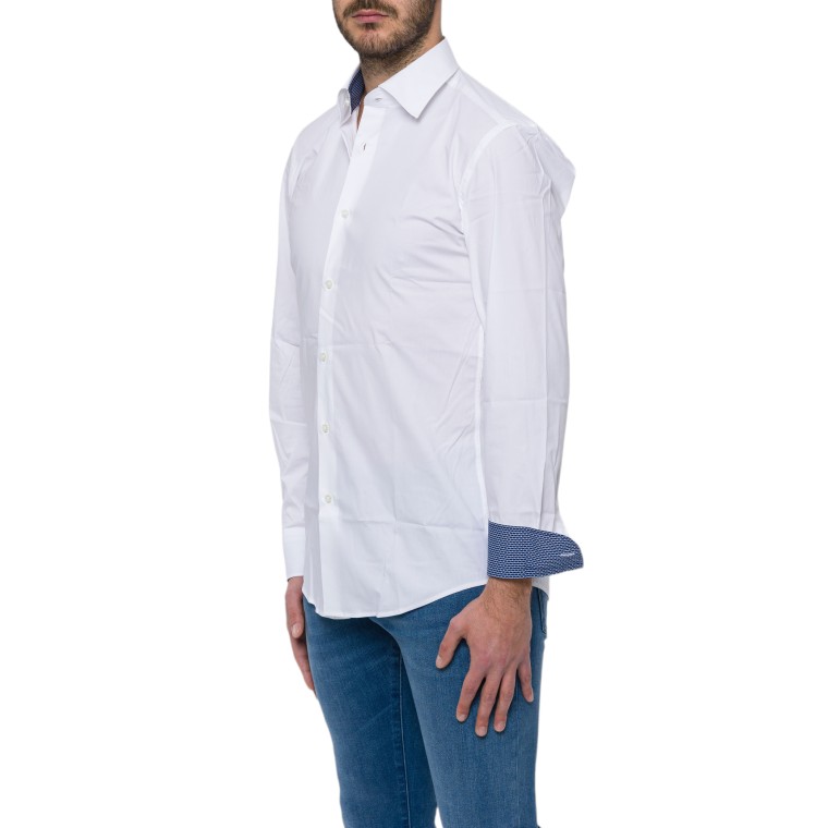 Camicia slim fit Boss in popeline di cotone