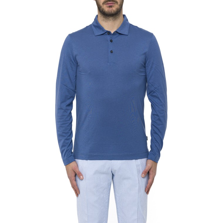 Polo Boss slim fit maniche lunghe