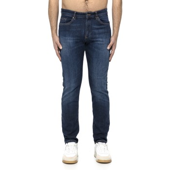 Jeans Boss slim fit in denim effetto cashmere