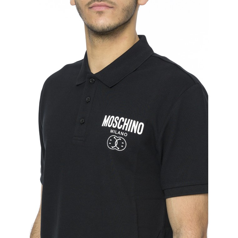 Polo di cotone Moschino Couture