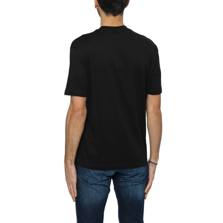 T-shirt in jersey Pima con ricamo logo Emporio Armani
