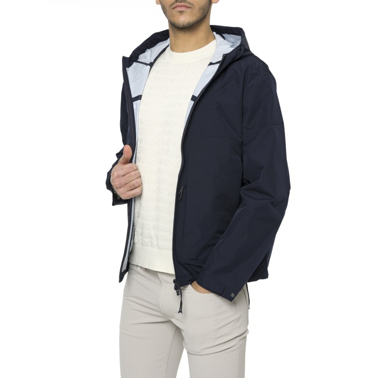 Bomber Emporio Armani con zip e cappuccio 