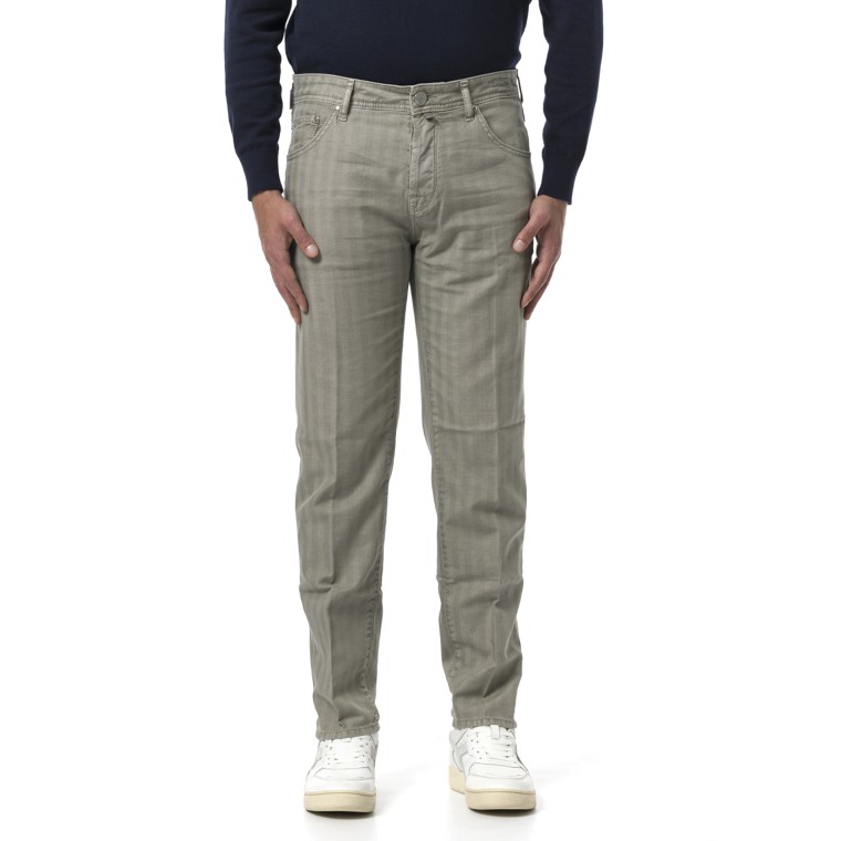 Pantaloni Scott in cotone e lino Jacob Cohen