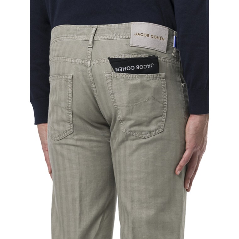 Pantaloni Scott in cotone e lino Jacob Cohen