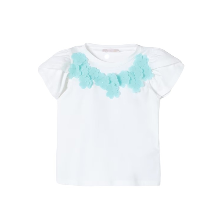 T-shirt Liu Jo Kids con applicazione floreale