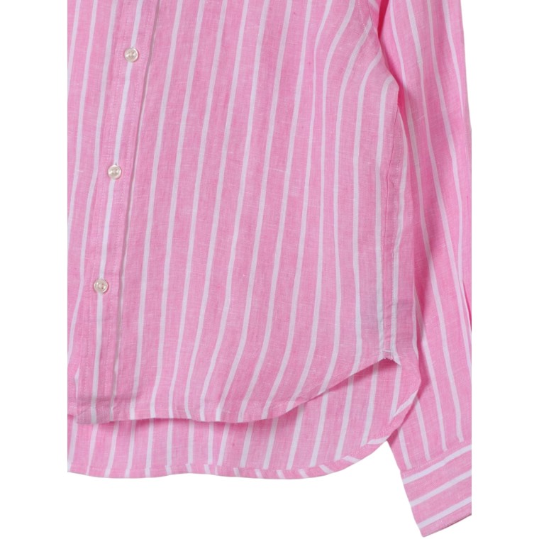 Camicia Polo Ralph Lauren bambino in lino a righe