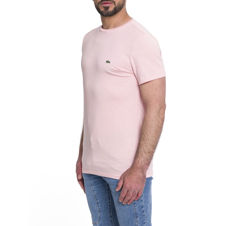 T-shirt a girocollo in jersey di cotone Lacoste