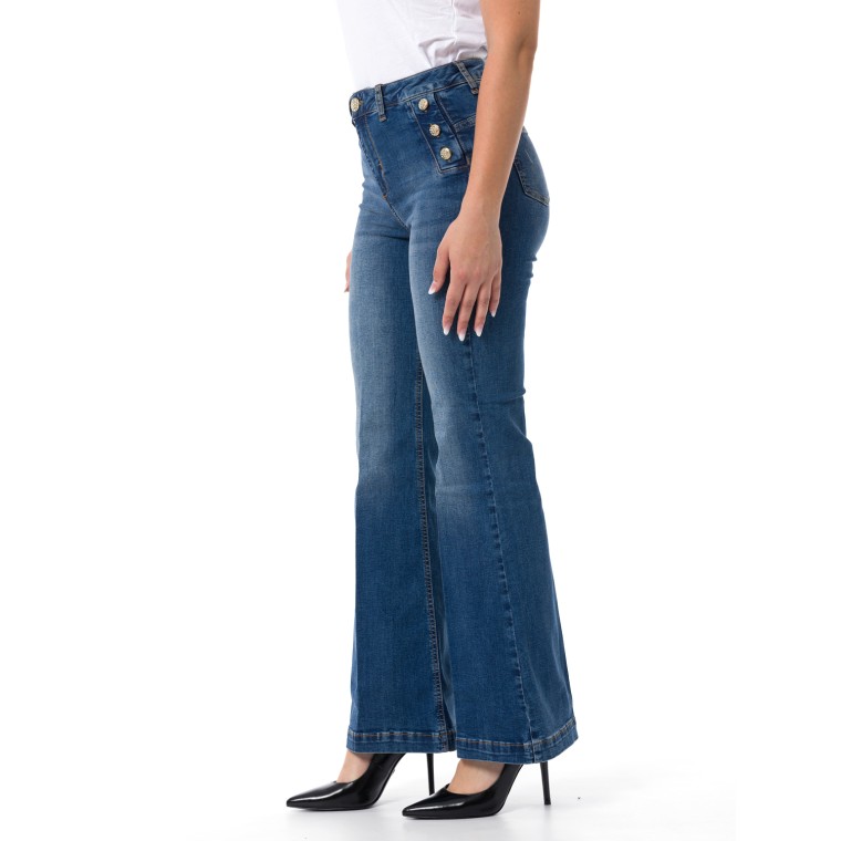 Jeans flare con bottoni Liu Jo