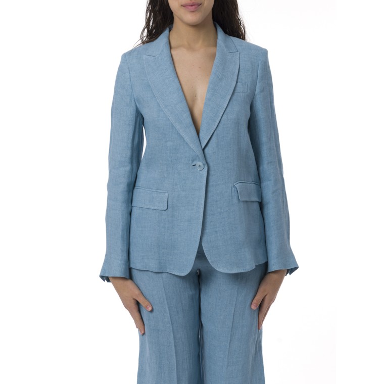 Blazer monopetto Nalut Weekend Max Mara in lino