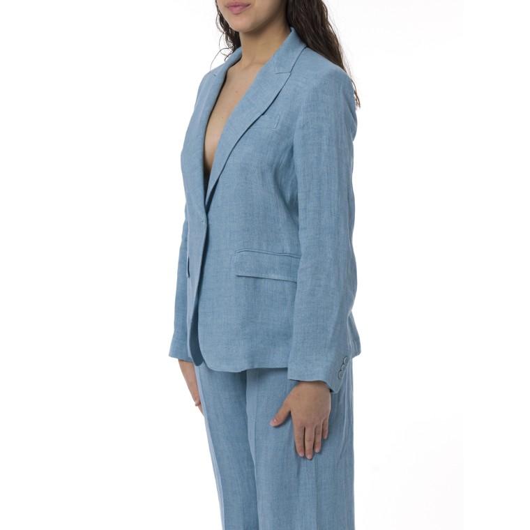 Blazer monopetto Nalut Weekend Max Mara in lino