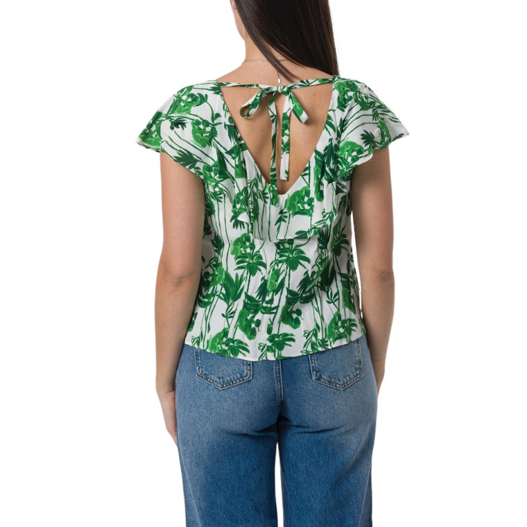 Blusa con scollo ampio i Blues