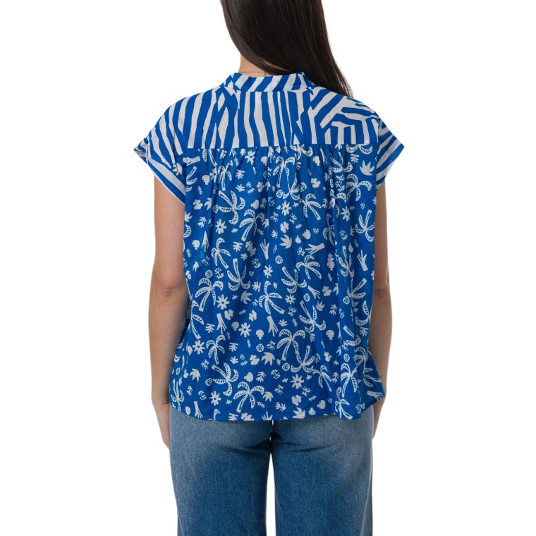 Blusa in mussola di cotone i Blues