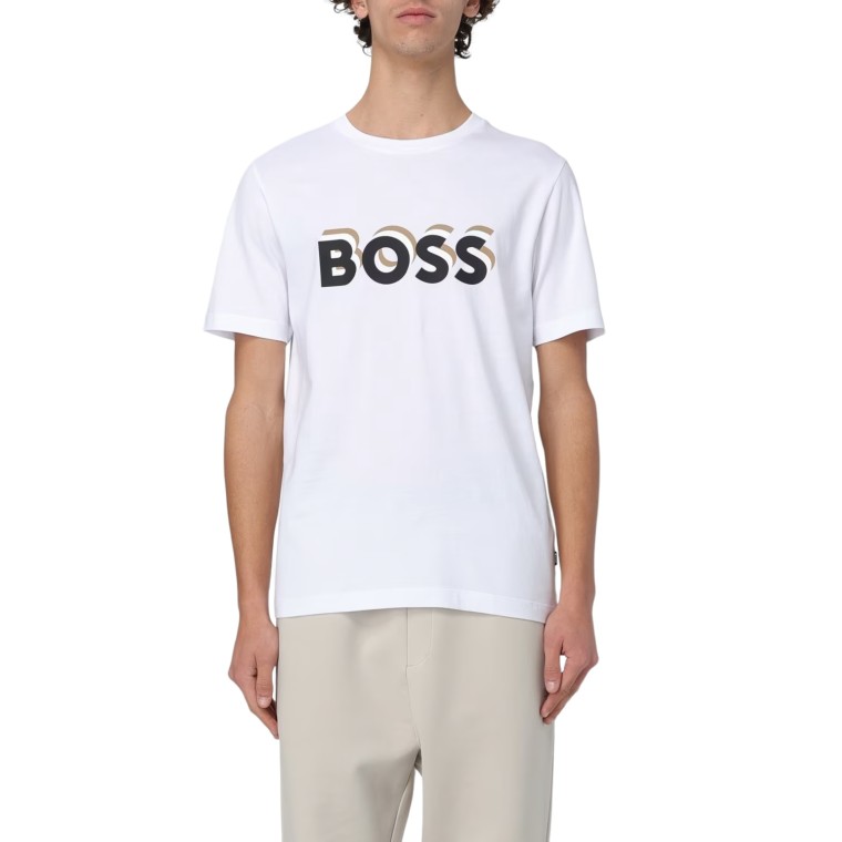 T-shirt con stampa Boss