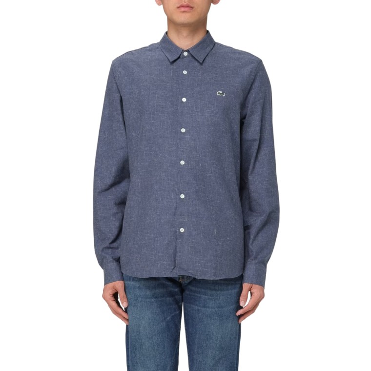 Camicia in chambray di cotone Lacoste