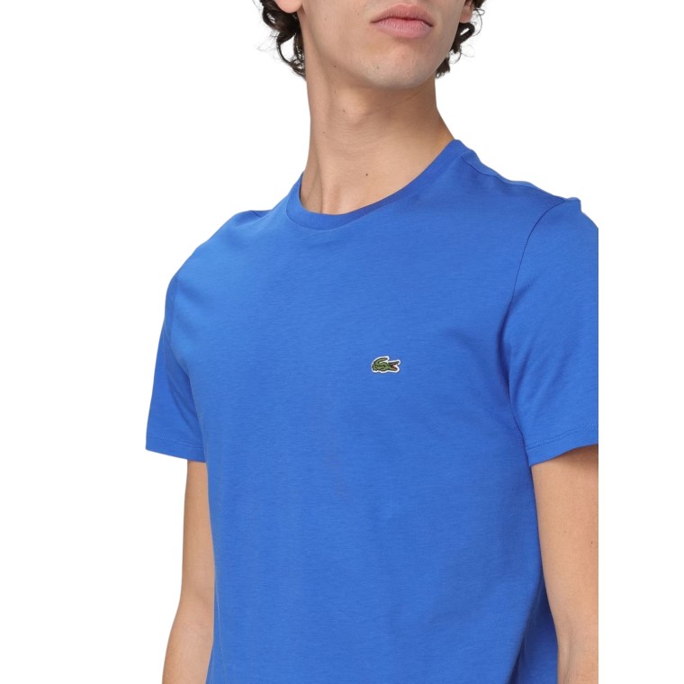 T-shirt girocollo in Jersey di cotone Lacoste