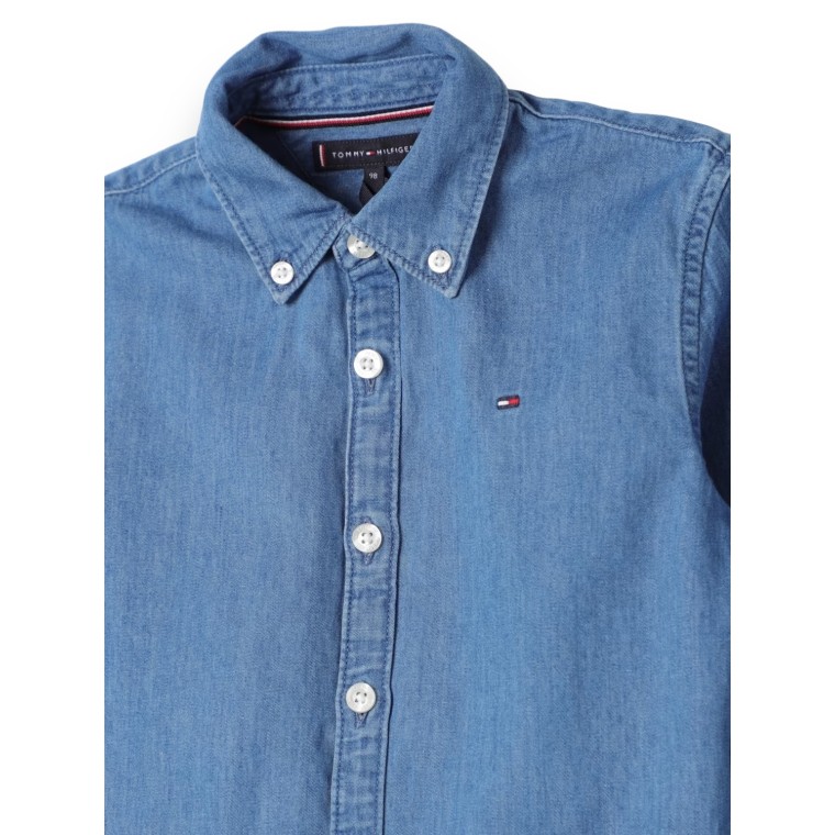 Camicia in denim chambray Tommy Hilfiger