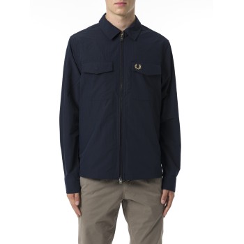 Overshirt Textured Con Zip Intera Fred Perry