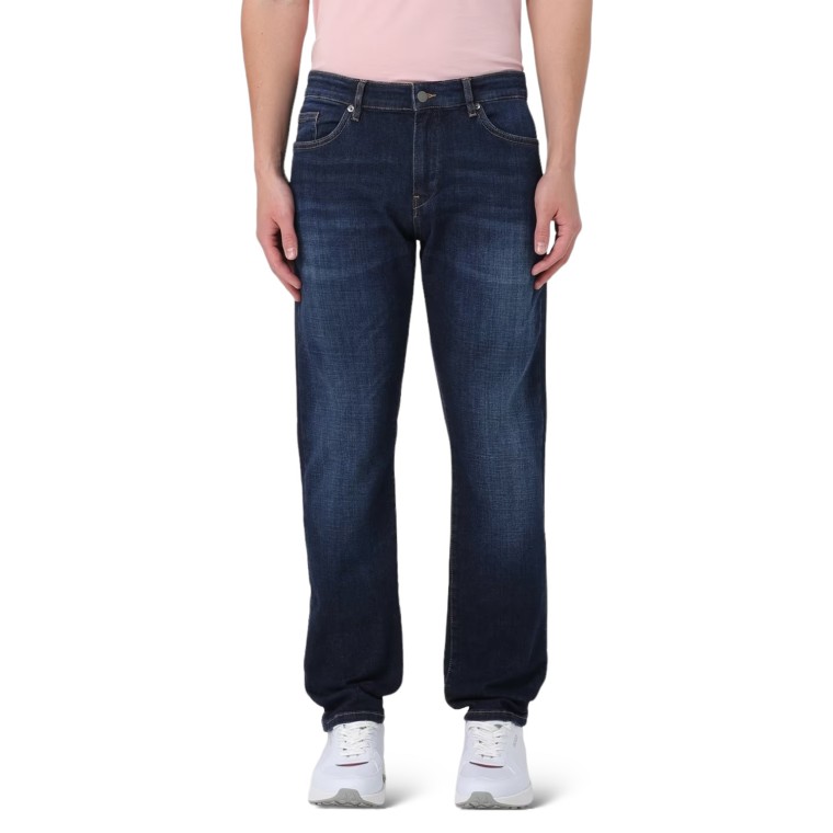 Jeans Boss slim fit in denim effetto cashmere