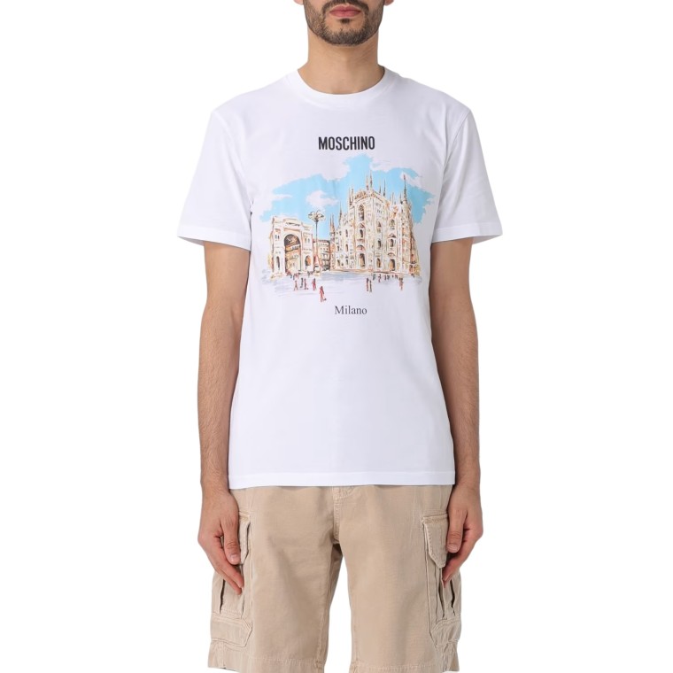 T-shirt Moschino Couture con stampa Milano