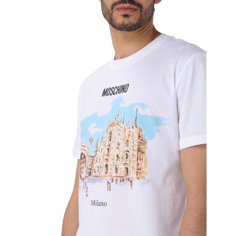 T-shirt Moschino Couture con stampa Milano