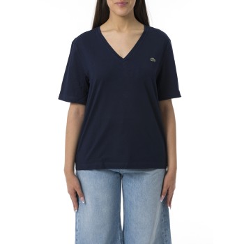 T-shirt con scollo a V Lacoste Relaxed fit