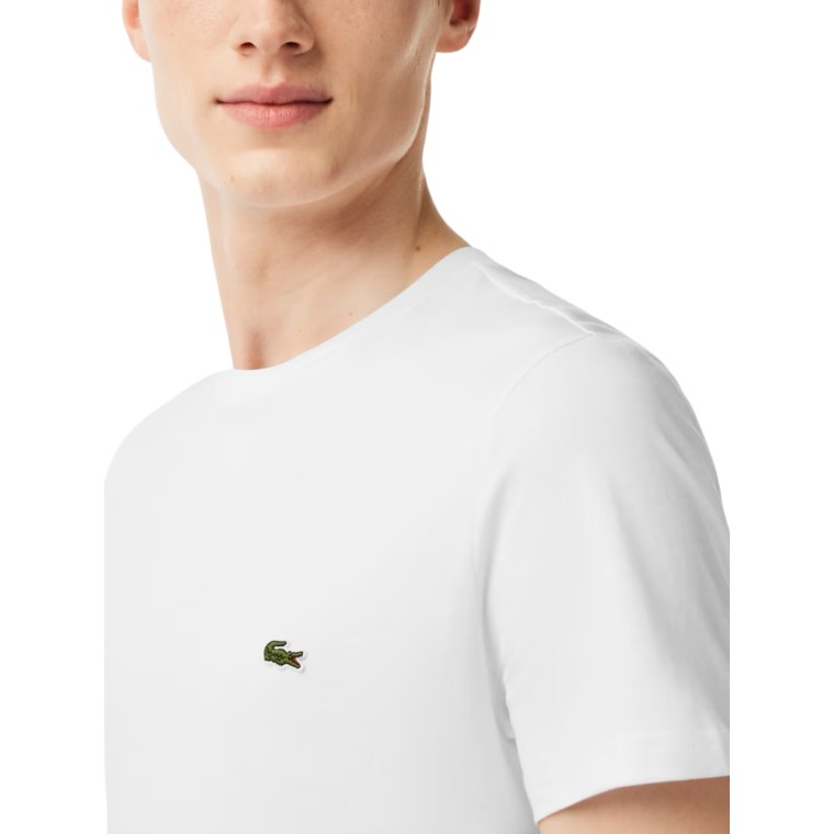 T-shirt a Girocollo in Jersey di cotone Lacoste