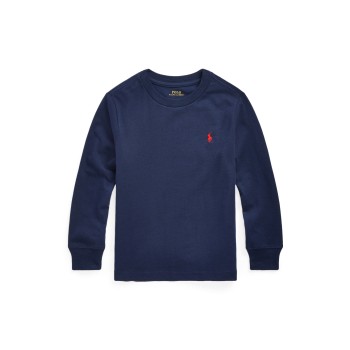 Maglietta in jersey di cotone Polo Ralph Lauren bambino