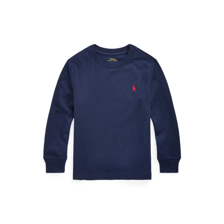 Maglietta in jersey di cotone Polo Ralph Lauren bambino