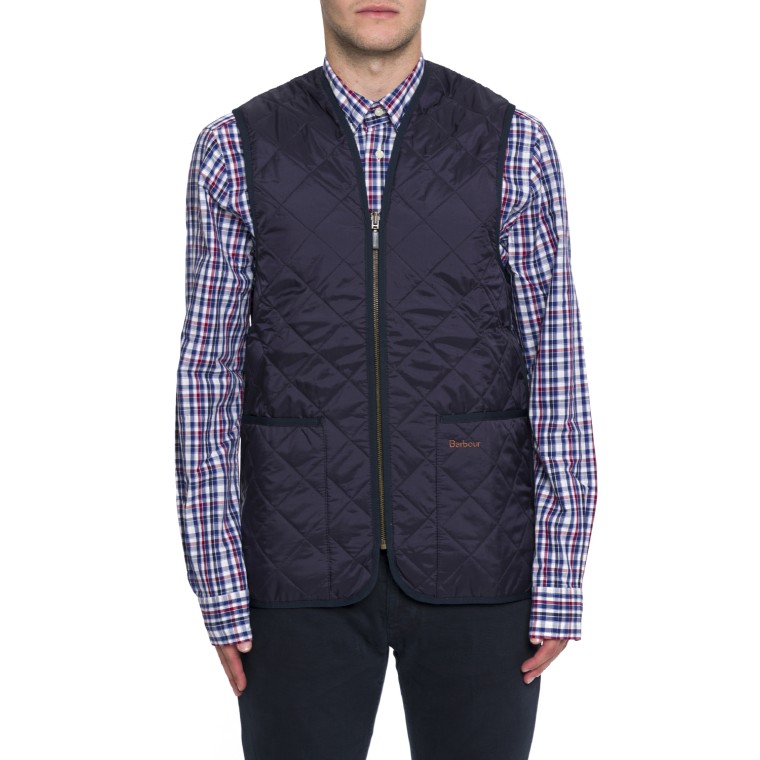 Gilet trapuntato Barbour fodera con cerniera