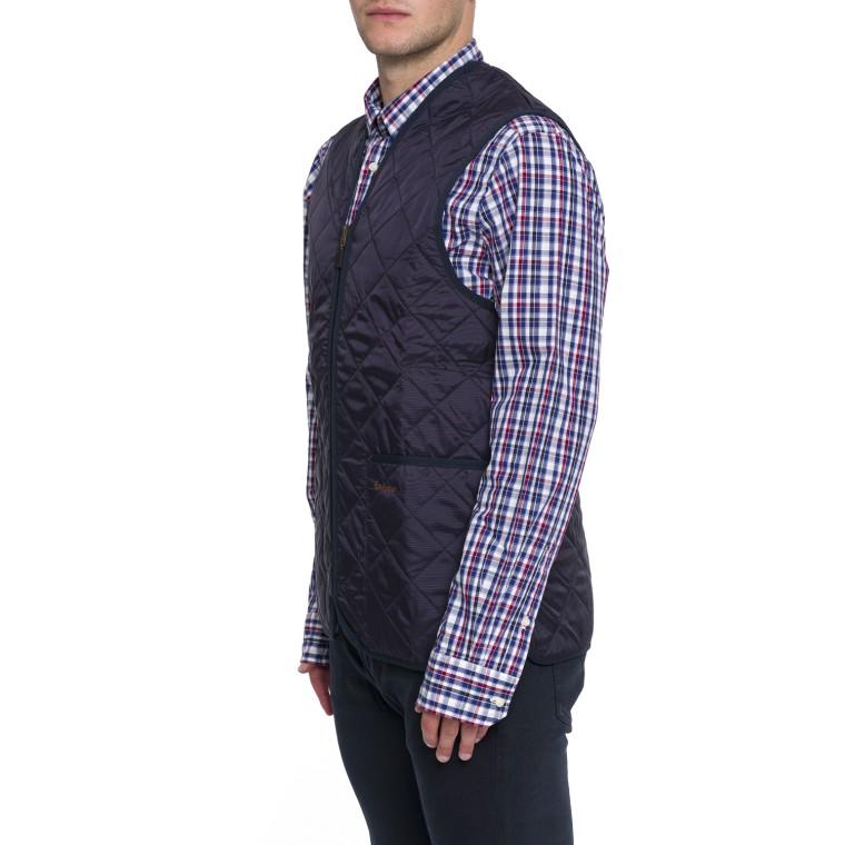 Gilet trapuntato Barbour fodera con cerniera