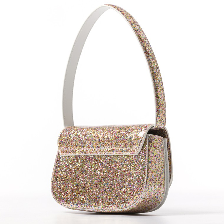 Borsa a spalla 1DR Diesel con macro glitter