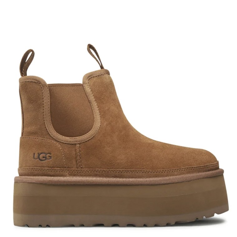 Stivale Ugg Neumel Platform Chelsea in pelle scamosciata